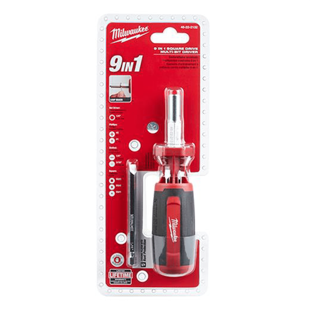 Milwaukee Tool 9-in-1 Square Drive Multi-bit Driver