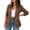 Brown, variant on 3/4 Sleeve Blazers for Women Fall Lightweight Solid Color Open Front Suit Jackets