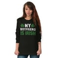 thumbnail image 4 of St Patricks Day Irish Boyfriend Women's Long Sleeve T Shirt Brisco Brands S, 4 of 6