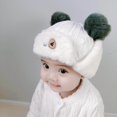thumbnail image 4 of Winter Kids Baby Cap Plus Velvet Warm Hat Thickened Warm Windproof Earmuffs Hat, 4 of 4