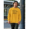 thumbnail image 2 of Always On My Mind Pizza Quote Sweatshirt Men -Image by Shutterstock, Male x-Large, 2 of 4