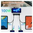 thumbnail image 3 of 100W USB C Fast Charger Station,4 QC3.0 + 4 PD3.0 PPS + Wireless Charging,9 in 1 USB Charger ,Portable Station, 3 of 6