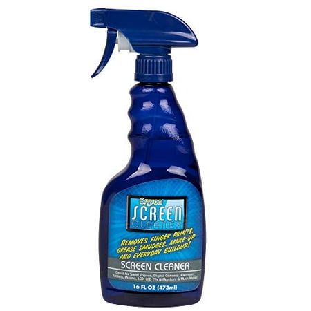 Bryson Screen Cleaner- 16 oz Spray Bottle for Use with LED & LCD TV, Computer Monitor, Laptop, and iPad Screens- 16 oz Bottle Only, No