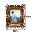 thumbnail image 2 of Antique Photo Frame, Display Polyresin Tabletop Wall Hanging Holder Ornate 24cmx19cm, 2 of 8