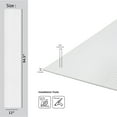 thumbnail image 4 of MG-2012 Rounded Mini Slats White 94.5 in x 12 in Polystyrene Wood Slat Walls (78.8 Sq.ft / Pack) - 10 Pieces, 4 of 5