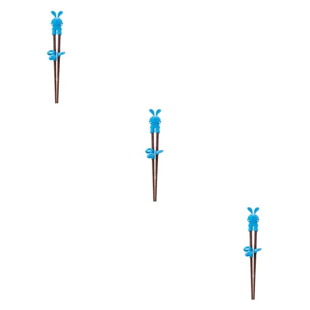 Naiovety 1 par de palillos para niños, regalos de aprendizaje reutilizables de dibujos animados, juego de vajilla, palillos de aprendizaje para niños Type1 NO1 Naiovety CBP230705
