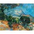 thumbnail image 2 of Cezanne, Paul 18x15 White Modern Wood Framed Museum Art Print Titled - Mount Sainte–Victoire, 2 of 4