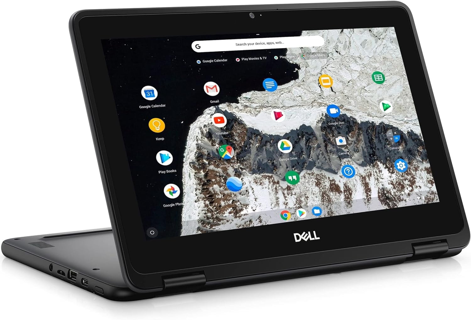 Dell Chromebook 3100 2 in 1 11.6''- Intel Celeron N4020 - 8GB RAM 32GB Storage - ChromeOS - Black