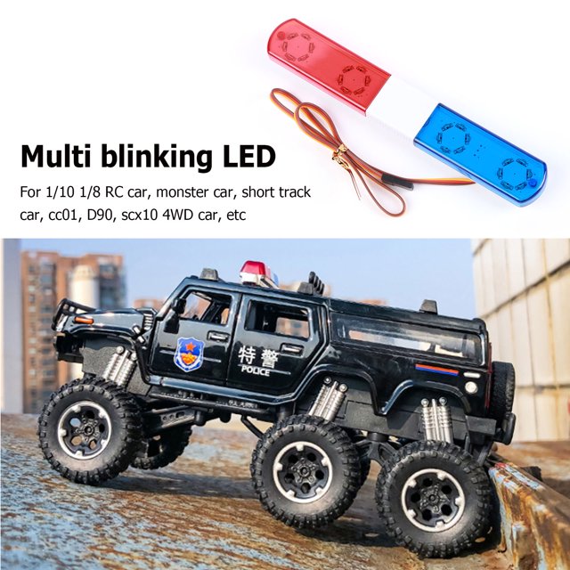 Barra de luz intermitente giratoria para coche de control remoto accesorios Ehuebsd de lámpara de alarma LED de 486V para 4 19 1 18 HSP Kyosho Traxxas Monster Truck RC