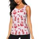 thumbnail image 1 of Fotbe Valentine Gnomes Blusas Sin Mangas para Mujer – Estilo Casual, Corte Suelto, Slim-Fit, Cuello Redondo Deportivo, Tops de Verano para Gimnasio y Yoga-Small, 1 of 6