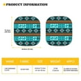thumbnail image 5 of Yuyamidu Aztec Ethnic Gemoetric Car Sun Shade for Most Auto SUV Truck Van Blue Windshield Sunshade Keep Vehicle Cool 2 Pieces Universal Window Shades for Car Accessories, 5 of 5