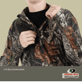 thumbnail image 3 of Men's Mossy Oak Quarter Zip Hoodie, Mossy Oak Breakup, 2XL, 3 of 11