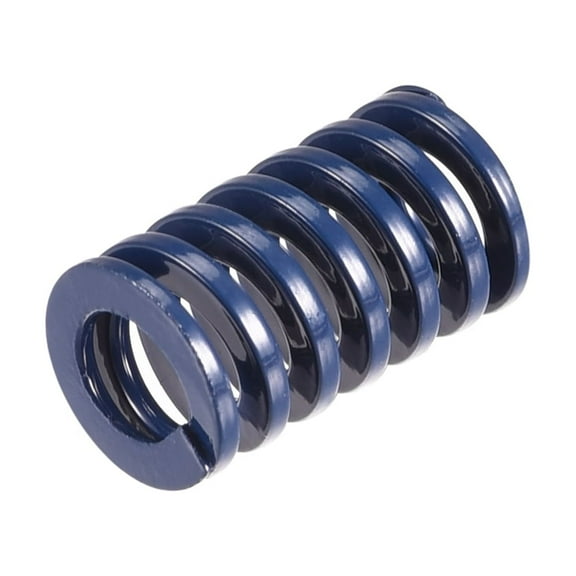 Uxcell Die Spring 10mm OD 20mm Long Spiral Stamping Light Load Compression Die Springs, Blue