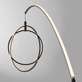 thumbnail image 3 of Lite Source Monita 83" Matte Black LED Modern Orb Arc Floor Lamp, 3 of 4