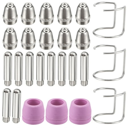 Uxcell AG60A SG55 Plasma Cutter Torch Consumables Accessory Set for Air Cutting Machine 26 Pack