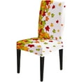 thumbnail image 2 of Outdoor Dining Chair Covers Autumn Leaves Chair Covers for Dining Room 6 Pack Spandex Stretch Office Chair Slipcover Removable Washable Chair Protector for Kitchen,Wedding,Hotels, 2 of 6