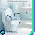 thumbnail image 2 of MEDICALSTORE Aumento para WC con Descansabrazos Acolchados Para Adultos Mayores, Discapcitados o Pacientes  Con Problemas De Movilidad, 2 of 9