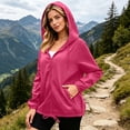 thumbnail image 6 of ZGRBOU Women's Waterproof Raincoat Lightweight Hooded Windbreaker Casual Breathable Outdoor Jacket with Pockets, 6 of 7
