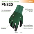 thumbnail image 2 of Guantes de trabajo DEX FIT Premium de nailon y nitrilo FN320, 3 pares, 2 of 5