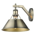 thumbnail image 6 of Yep by Golden Lighting Orwell 1-light Wall Sconce in Aged Brass and Navy Blue shade, 6 of 7