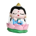 thumbnail image 2 of Figuras chinas, estatuas, decoración, mini esculturas, multiusos, escritorio Guan Yin, 2 of 9