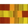 thumbnail image 1 of Ahgly Company Machine Washable Indoor Rectangle Abstract Yellow Contemporary Area Rugs, 7' x 9', 1 of 4