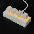 thumbnail image 2 of 4 Keys Keypad Red Switch Ctrl C V Enter for Gaming Office, White B, 2 of 5