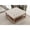 Multi-color, variant on Pangea Home Athena Wood Square Coffee Table in Antique White & Frost Grey