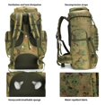 thumbnail image 2 of Mochila de Senderismo WINTMING 70L/100L Camping Mochila MOLLE, 2 of 7
