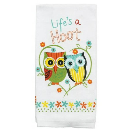 kay dee designs r1230 life in.s a hoot terry kitchen towel