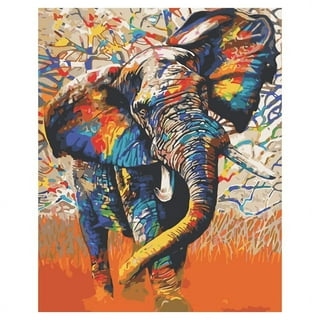 Dream Fun 5D Painting Kits for 6 7 8 9 10 11 12 Years Old Girls Boys, 5D  Diamond Art for Adult Kids Age 9-13 Paint by Numbers for Children Elephant