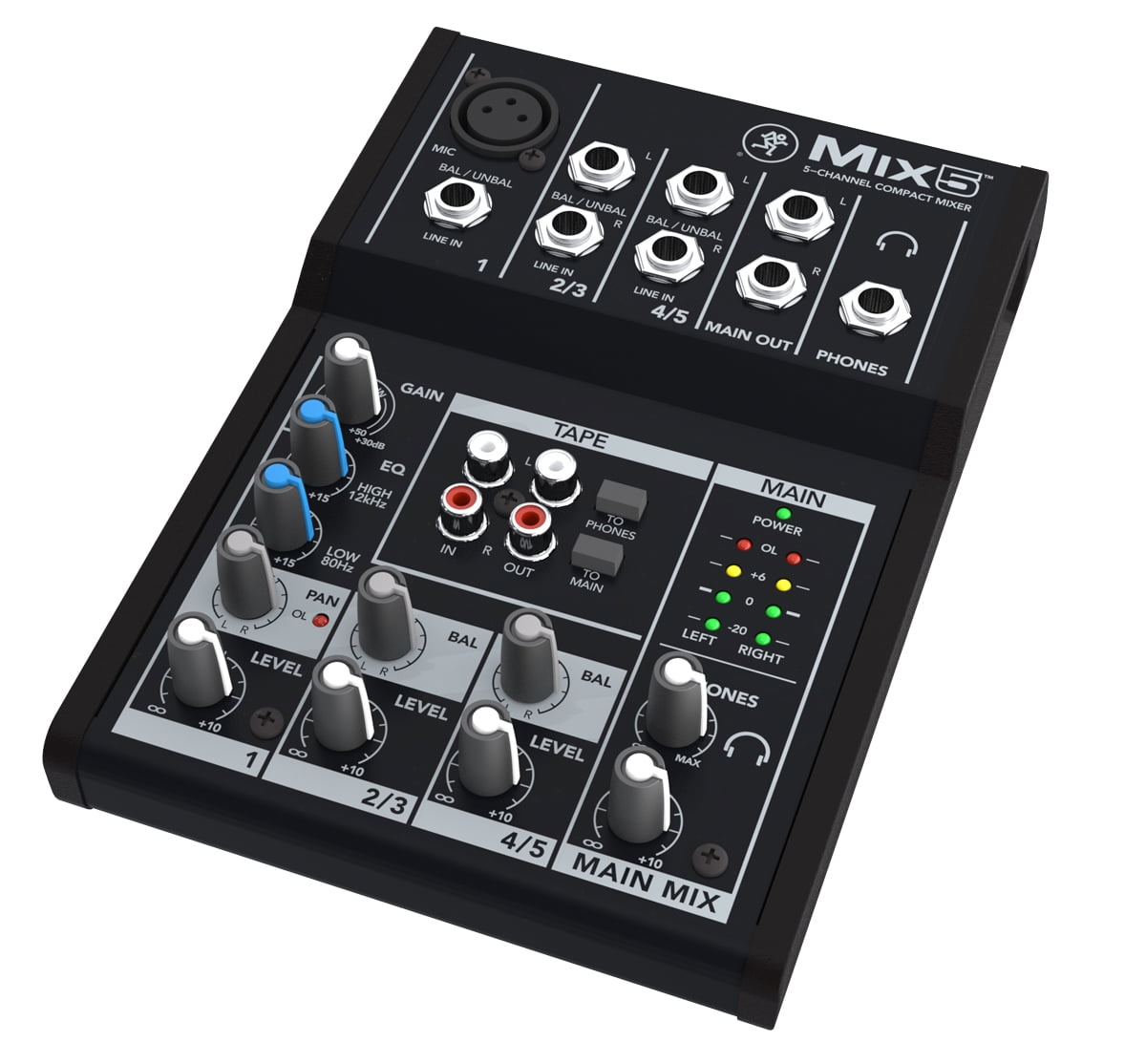 Neewer Stereo 5 Channel Mixer Compact Mini Mixing Console Echo DSP Effects,LCD Display Screen,Built-in SD card/USB/MP3/48V Phantom Power Functions for Sound Recording,Music Editing NW-05 