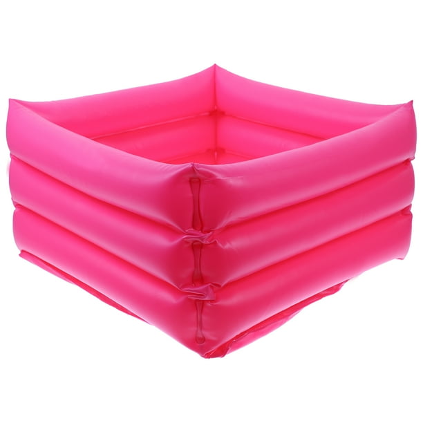 Contenedor de limpieza de pies, fregadero de limpieza inflable, lavabo portátil para lavado corporal, lavabo de PVC para pacientes, viajes familiares, estilo aleatorio