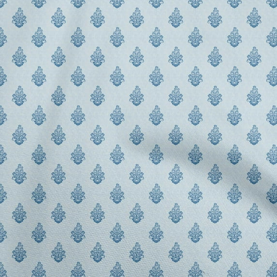 oneOone Cotton Jersey Light Blue Fabric Block Quilting Supplies Print Sewing Fabric By The Yard 58 Inch Wide