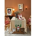 thumbnail image 5 of Table Runner Dresser Scarves Christmas Winter Snowman with Gifts Snowflake Cotton Linen Burlap Table Cover Xmas Trees on Retro Burlap Table Runners for Kitchen Dining Holiday Party Banquet Decor, 5 of 5