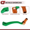 thumbnail image 3 of Palanca de cambio de motocicleta plegable para Kayo T6, aleación de aluminio, palanca de cambio verde naranja, 3 of 6