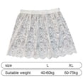 thumbnail image 3 of Hzzsbu False Layers Flexible Extenders Underskirt Adjustable Mini Skirt Shirt Hem Women Slips Lace Shirt (L), 3 of 7