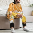 thumbnail image 7 of Sikiie Sunflower Gnomes 2 Mens Pajama Set, Soft Warm Long Sleeve Sleepwear, Cozy Button-Down Pjs for Men-X-Large, 7 of 7