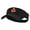 Black, variant on Candy Corn Monster Embroidered Cotton Twill Sun Visor - Dk Green OSFM
