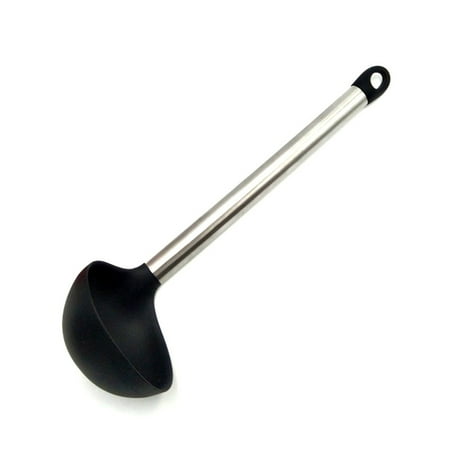 

SANWOOD Silicone Non-stick Spatula Soup Scoop Colander Scraper Kitchen Cooking Tool
