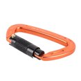 thumbnail image 1 of 25KN Auto Locking Climbing Clip, Multifunctional Screwgate Locking Clip, Suitable for Hiking, Rock Climbing, Rescue Manipulations, 1 of 7