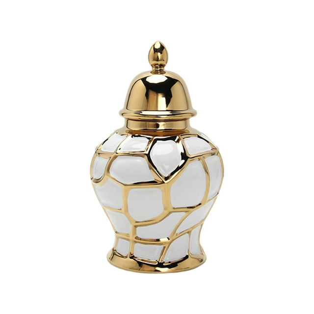GROWTH TANK Light Luxury Ginger Jar, Floral Arrangement Collections Decorative Container for