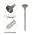 thumbnail image 4 of Uxcell 20pcs Diamond Grinding Head 10mm Dia 1/8" Shank Carving Bits Spherical Head Rotary Tool, 4 of 5