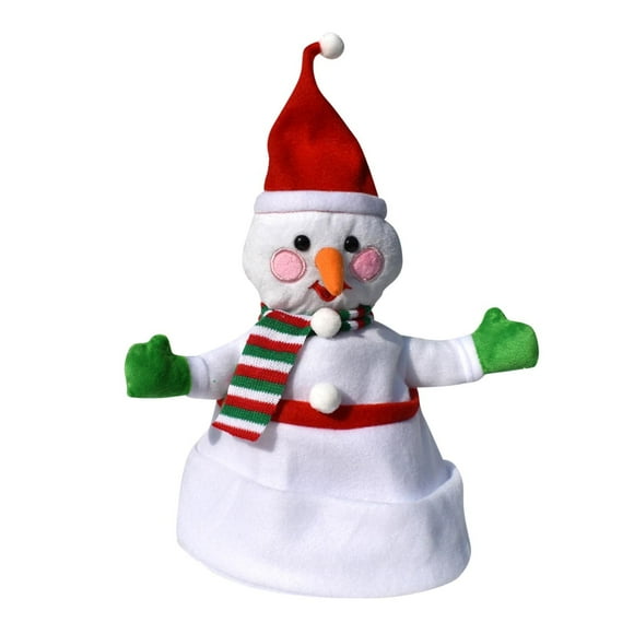 Christmas Decorations, New Electric Santa Hat Snowman Musical Swing Pullover Santa Hat B