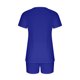 thumbnail image 4 of ICHUANYI Clearance 2PC Women's V Neck Shorts Sleeve Two-piece Comfortable Home Pajamas Set Sports Set(Blue, L) ICHUANYI WER2023081016275, 4 of 5