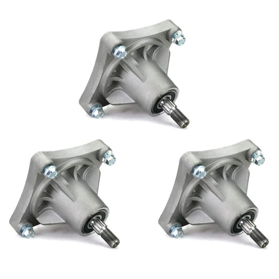 (3) Spindle Assemblies for Hustler 34" to 52" 931741 931881 931899 604214