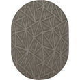 thumbnail image 2 of Furnish My Place Geometrical Pattern Indoor/Outdoor Refine Neutral Rug, Abstract Area Rug, Doorway Mat, Contemporary Rug for Living Room, Entryway, Made in USA, 2' x 3' Oval - Set of 20, 2 of 5