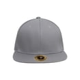thumbnail image 2 of Top Headwear Plain Flat Bill Fitted Hat, Lt Grey 7 5/8, 2 of 4