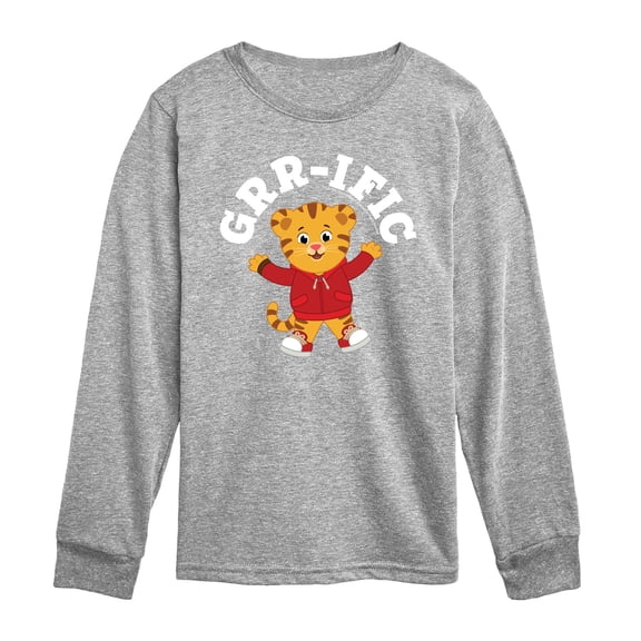 Daniel Tiger's Neighborhood - Grr-ific Daniel - Toddler Boys Long Sleeve Graphic T-Shirt
