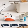 thumbnail image 5 of Moreblue One-Touch Automatic Electric Can Opener, USB-C Rechargeable Can Opener Smooth Edge, Hands-Free Countertop Electric Can Opener for Seniors, Arthritis, Weak Hands, Kitchen Gadget Gift（Orange）, 5 of 8
